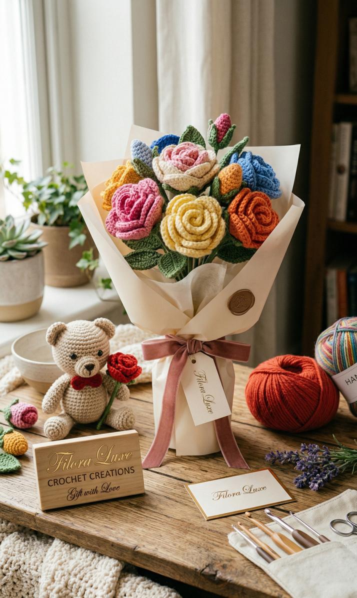 Filora Luxe handcrafted crochet bag